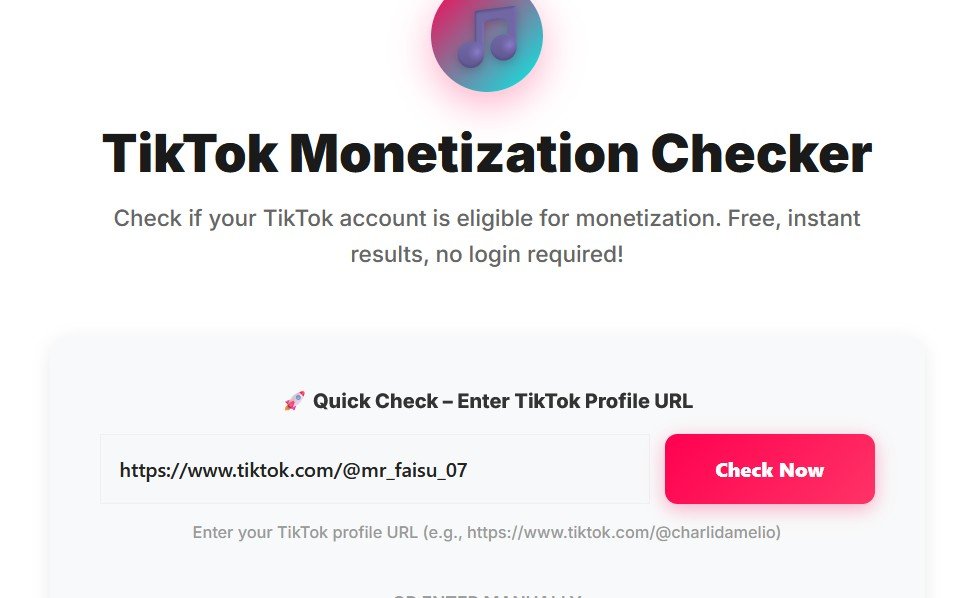 TikTok Monetization Checker